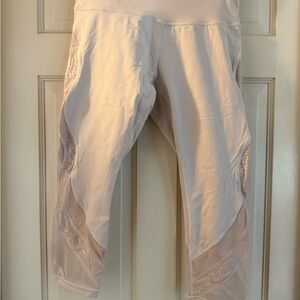 White Lululemon Cropped Leggings